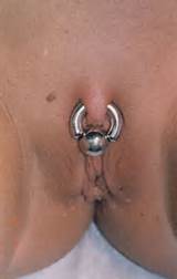 Pierced pussy,very large gauge.Want to submit your own pic for me to ...