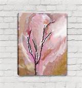 Pussy Willow Abstract Art Print - Pink Pussy Willow Art Painting - Mi ...