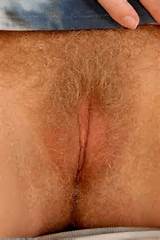 Naturally Blonde Hairy Pussy Close Up