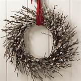 Home Organic Pussy Willow Wreath