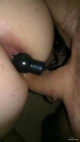 Inflatable butt plug pumped up and hubbys cock in my pussy feeling ...