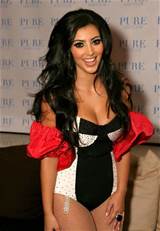 Kim Kardashian Kim at Pussycat Dolls show