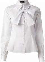 Dolce & Gabbana Pussy Bow Shirt in White