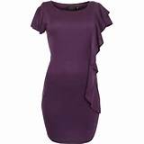 Pussycat Purple Cascading Frill Dress ($40) liked on Polyvore